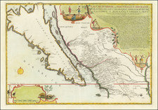 Southwest, Mexico, Baja California, California and California as an Island Map By Nicolas de Fer