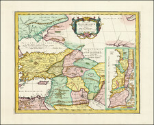 Turkey, Holy Land, Persia & Iraq and Turkey & Asia Minor Map By Tipografia del Seminario