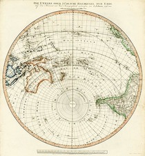 World, Southern Hemisphere, Polar Maps, Australia & Oceania, Pacific and Oceania Map By Tranquillo Mollo