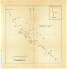 Baja California and California Map By James Burney