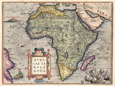 Africa and Africa Map By Abraham Ortelius