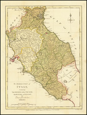 Northern Italy and Southern Italy Map By Robert Wilkinson