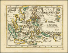 Southeast Asia and Philippines Map By Jean Picart / Antoine De Fer
