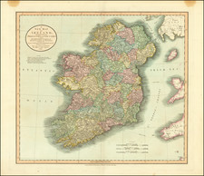 A New Map of Ireland, Divided into its Provinces and Counties; Also the Opposite Coasts . . .  Shewing The Several Ports from whence the Packets depart for Ireland . . .  1799 By John Cary