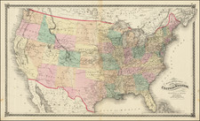 United States Map By H.H. Lloyd / Warner & Beers