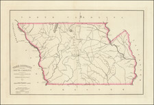 York District, South Carolina.  Surveyed by Gordon Moore, 1820    