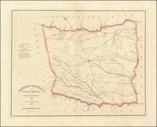 South Carolina Map By Robert Mills