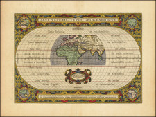 World Map By Abraham Ortelius