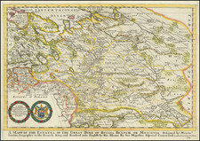 [ Russia ]  A Mapp of the Estates of the The Great Duke of Russia Blanch, or Moscovia . . . 1669 By Richard Blome