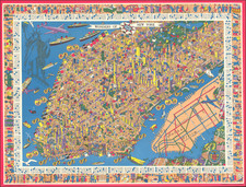 New York City and Pictorial Maps Map By Nils Hansell