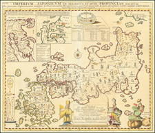 Japan Map By Engelbert Kaempfer