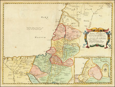 Holy Land Map By Philippe de la Rue