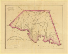 South Carolina Map By Robert Mills