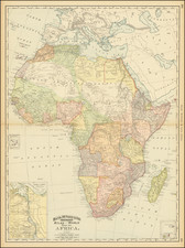 Rand McNally & Co.'s Indexed Atlas of the World Map of Africa