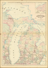 Michigan Map By Asher  &  Adams