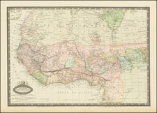 West Africa Map By F.A. Garnier