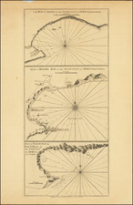 [South Africa / Algoa Bay, Mossel Bay / Vleesbai ]  The Bay of Algoa on the South Coast of Africa . . .  |  Plan of Mossel Bay on the South Coast of Africa . . .  |  Plan of Flesh Bay or Bay of St. Bras on The South Coast of Africa