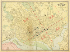 Washington, D.C. Map By Rand McNally & Company