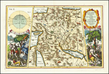 Middle East and Holy Land Map By Heinrich Scherer