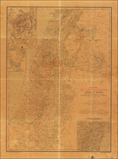 Holy Land Map By A. Legendre / L. Thuillier