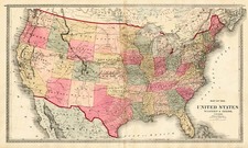 United States Map By H.H. Lloyd