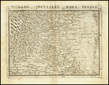 Northern Italy Map By Giacomo Gastaldi