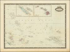 Hawaii, Australia & Oceania, Oceania, Hawaii and Other Pacific Islands Map By F.A. Garnier