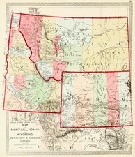 Plains and Rocky Mountains Map By H.H. Lloyd