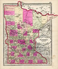 Midwest Map By H.C. Tunison