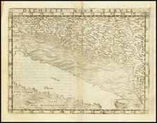 Balkans, Croatia & Slovenia, Bosnia & Herzegovina and Albania, Kosovo, Macedonia Map By Giacomo Gastaldi