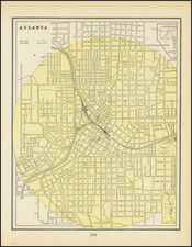 Georgia Map By George F. Cram