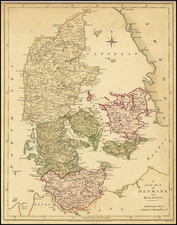 Denmark Map By Robert Wilkinson