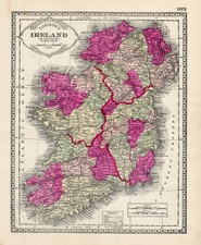 Europe and British Isles Map By H.C. Tunison