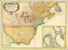 United States, South, Southeast, Midwest, American Revolution, Canada and Eastern Canada Map By Paolo Santini