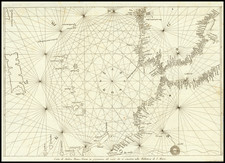 Atlantic Ocean, Spain, Portugal and North Africa Map By Andrea Bianco / Vincenzo Formaleoni