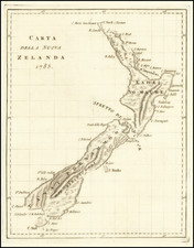 New Zealand Map By Vincenzo Formaleoni