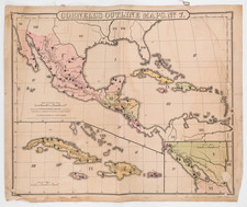 Mexico and Central America Map By G.W. Colton