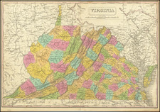 Virginia Map By Anthony Finley