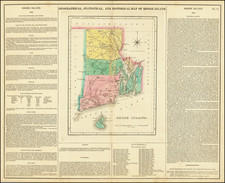 Rhode Island Map By Henry Charles Carey  &  Isaac Lea