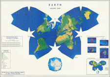 Earth Atlantic View [Waterman Projection]