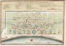 South Map By Jacques Nicolas Bellin