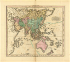 Asia and Australia Map By Henry Schenk Tanner