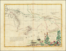 Australia & Oceania, Pacific, Australia, Oceania and New Zealand Map By Antonio Zatta