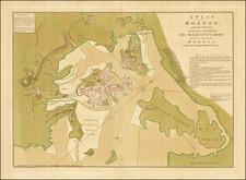 Massachusetts, Boston and American Revolution Map By Andrew Dury / Richard Williams