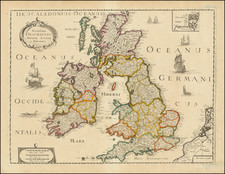 British Isles Map By Pierre Mariette