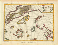 Polar Maps, Atlantic Ocean, Scandinavia and Canada Map By Nicolo Zeno