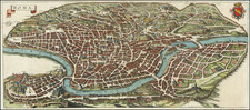 Rome Map By Matthaeus Merian