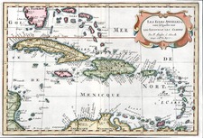 Caribbean Map By Nicolas Sanson