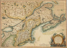 New England, New York State, Mid-Atlantic, South, Southeast, Midwest and American Revolution Map By Ambrose Verrier  &  Francoise Perrier