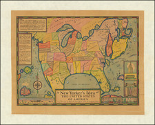 United States, New York City, New York State and Pictorial Maps Map By Daniel K. Wallingford